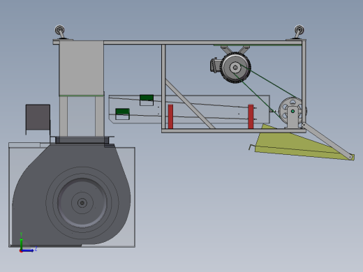 Q231-往复式振动筛设计【三维SolidWorks】左视缩略图