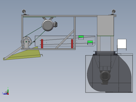 Q231-往复式振动筛设计【三维SolidWorks】右视缩略图