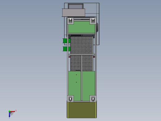 Q231-往复式振动筛设计【三维SolidWorks】俯视缩略图