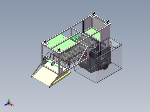 Q231-往复式振动筛设计【三维SolidWorks】正等轴测缩略图