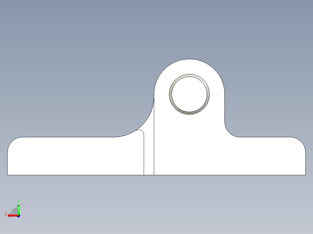 鋅合金鉸鏈CMZ-3D多系列多零件图纸模型后视图