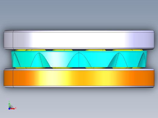 平面推力球轴承51304前视缩略图