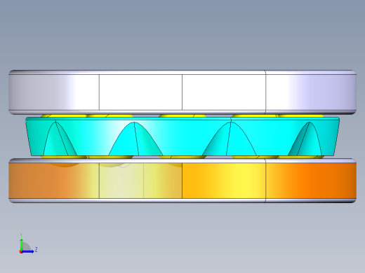 平面推力球轴承51304左视缩略图