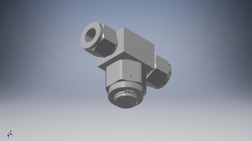 不锈钢三通型颗粒过滤器，12 mm世伟洛克卡套式管接头，无滤芯缩略图