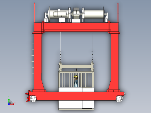 竖井起重机龙门吊前视缩略图