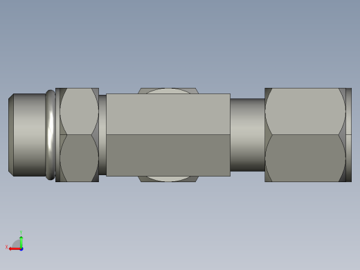卡套式工业通用硬管接头10_r5bu-s后视缩略图