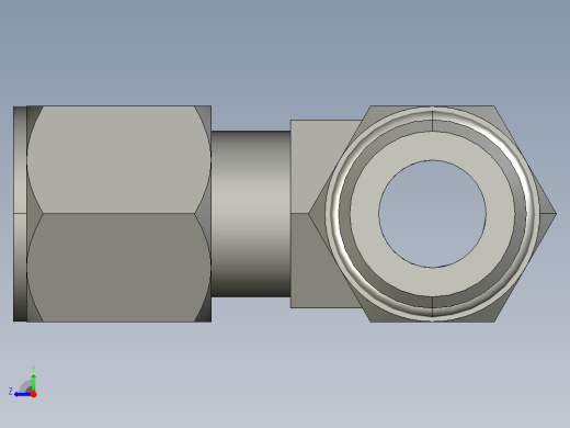 卡套式工业通用硬管接头10_r5bu-s右视缩略图