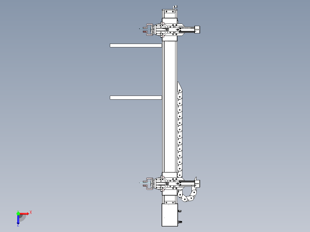 直线移载模组俯视图