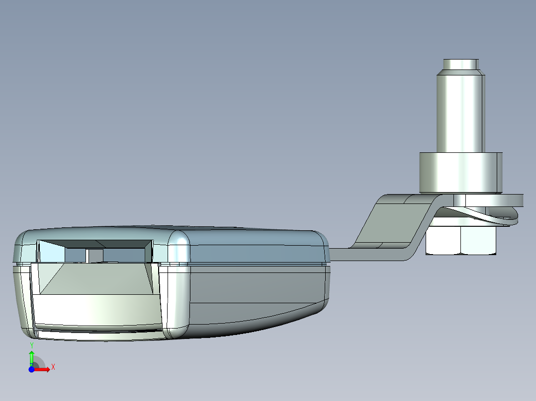 安全带锁扣前视图