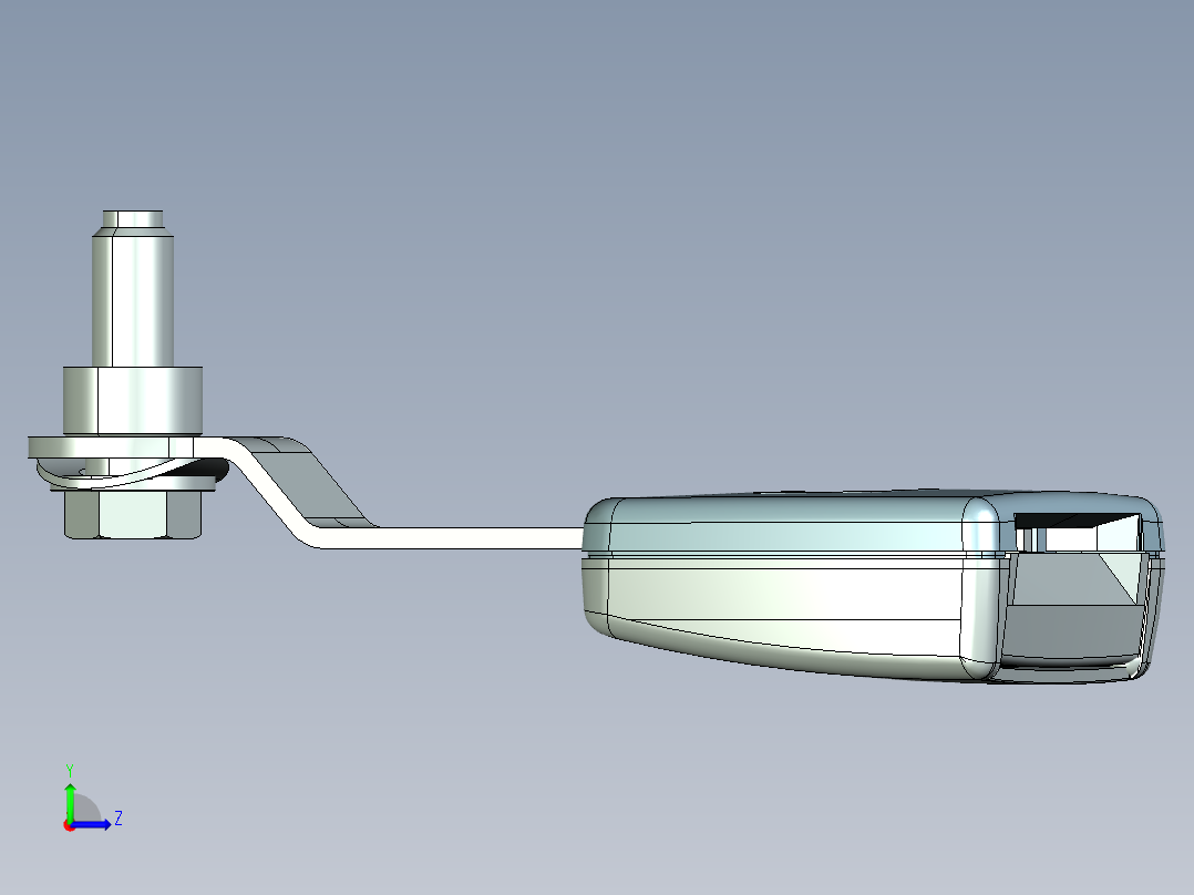 安全带锁扣左视图