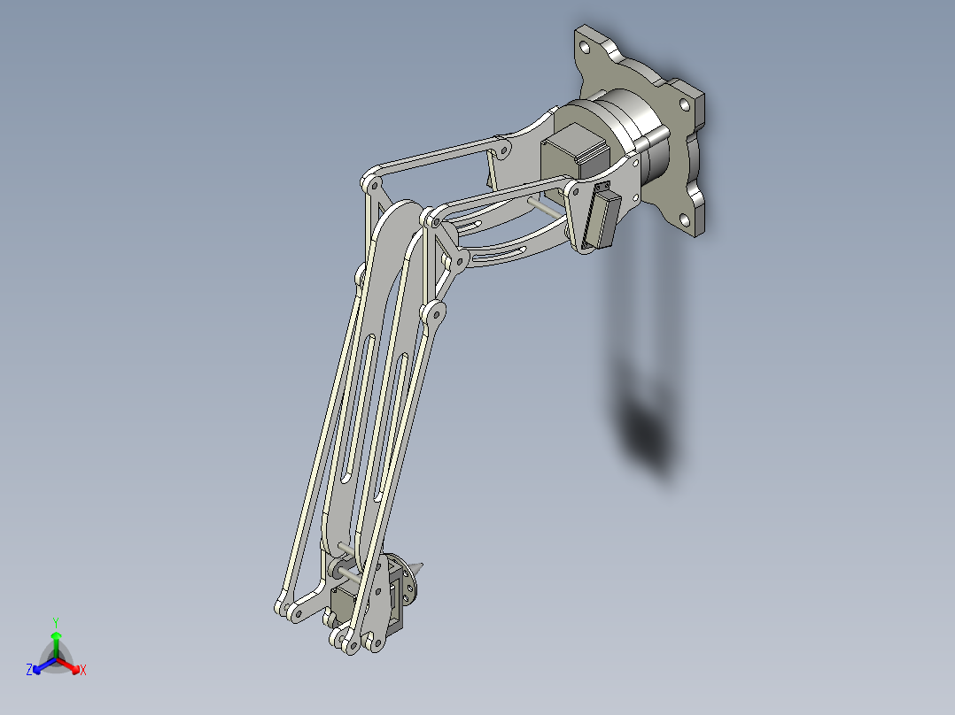 机械臂正等轴测图