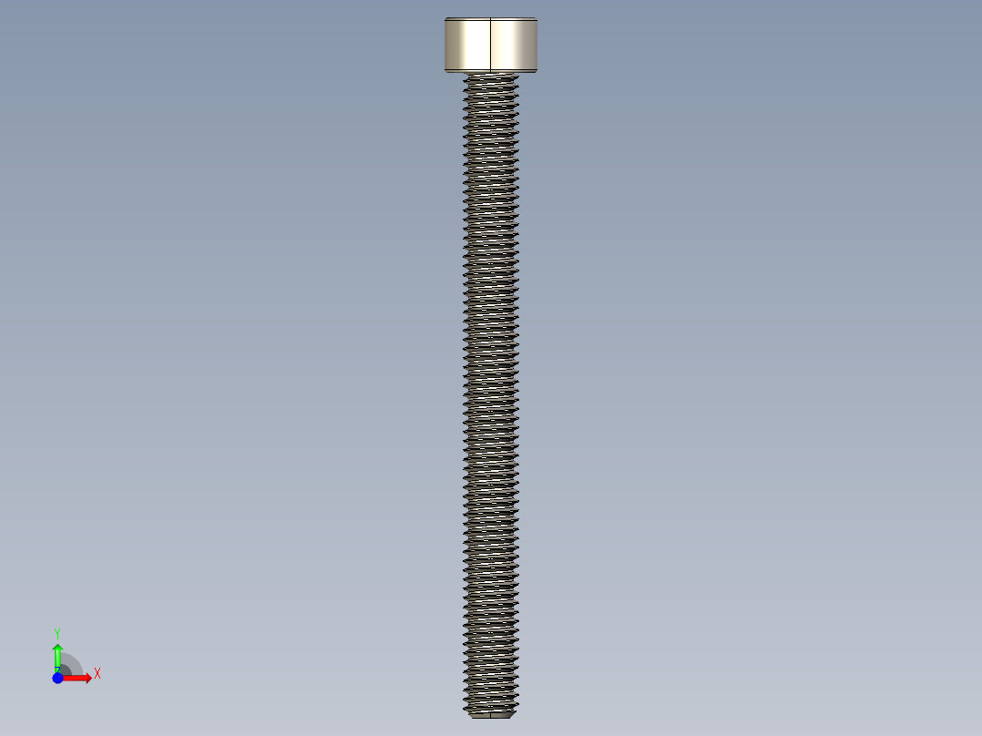 Screw_DIN_912_M6x70F_A2.STEP公制内六角螺钉前视图