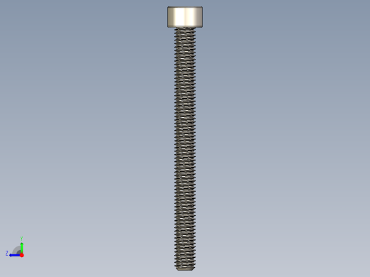 Screw_DIN_912_M6x70F_A2.STEP公制内六角螺钉右视缩略图