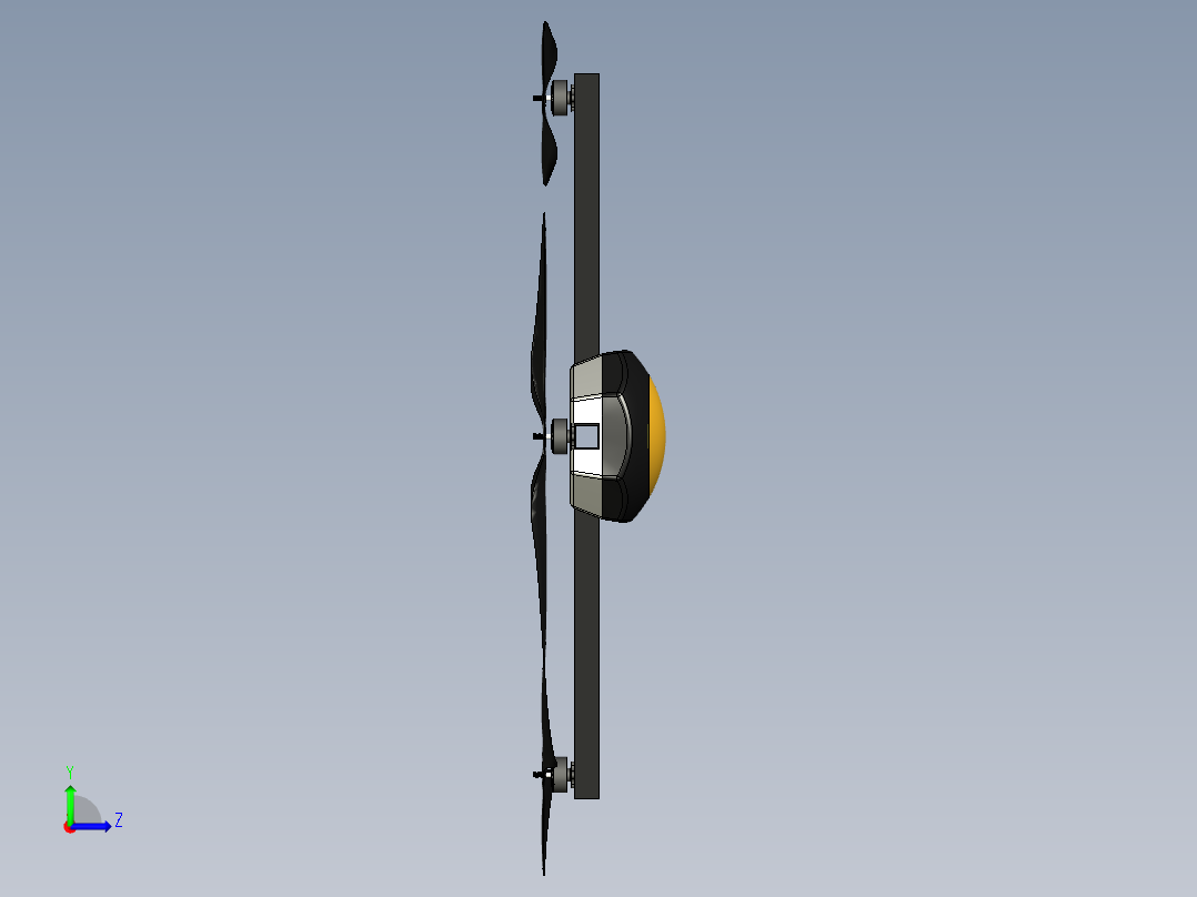 微型无人机左视图