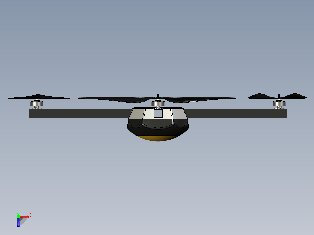 微型无人机俯视图