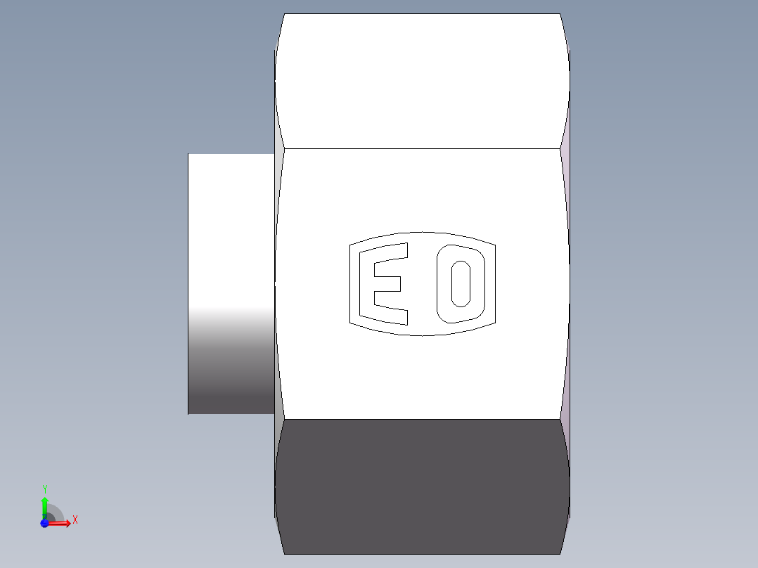 锥孔螺堵、9C-22前视图
