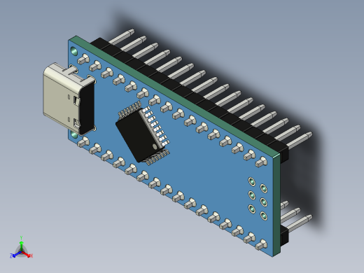 Arduino 纳米 USBC正等轴测缩略图