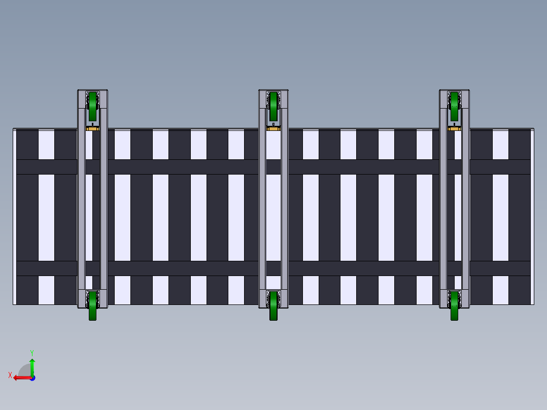 货架、可移动小型超市货架后视图
