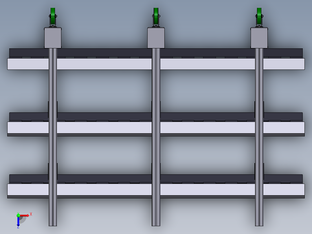 货架、可移动小型超市货架俯视图