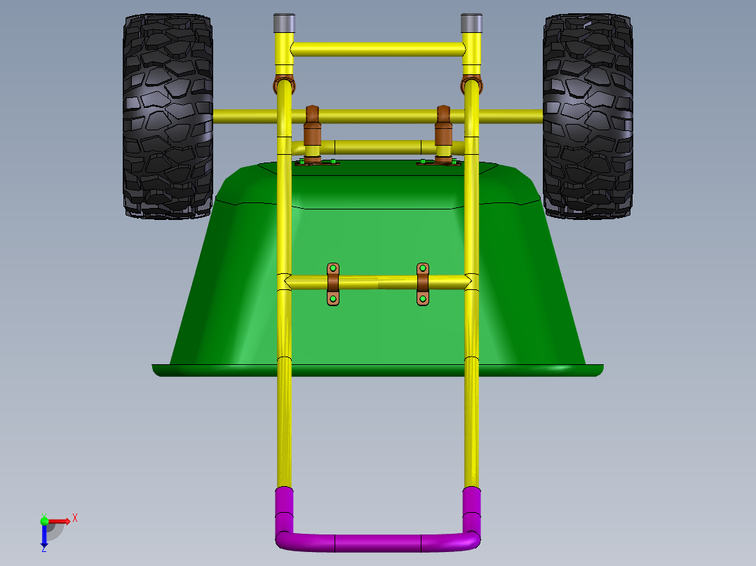 地形手推车俯视图