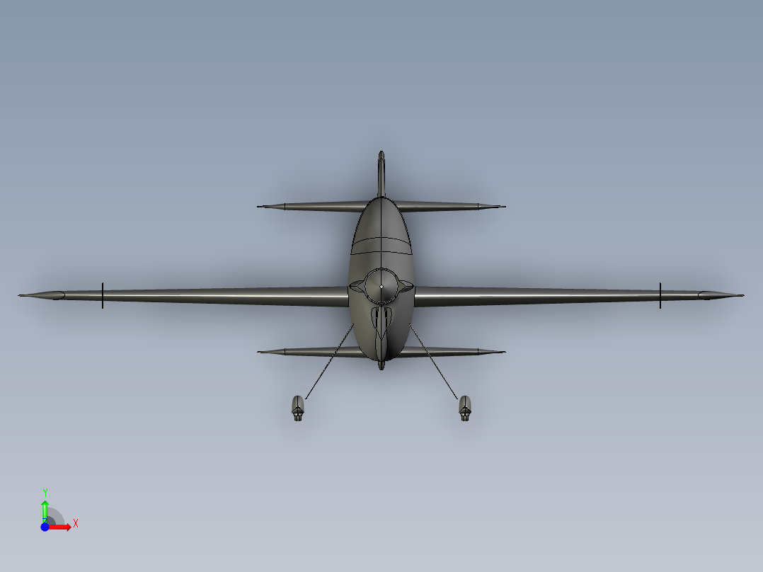 B2004132-RC F3A 单翼机前视图