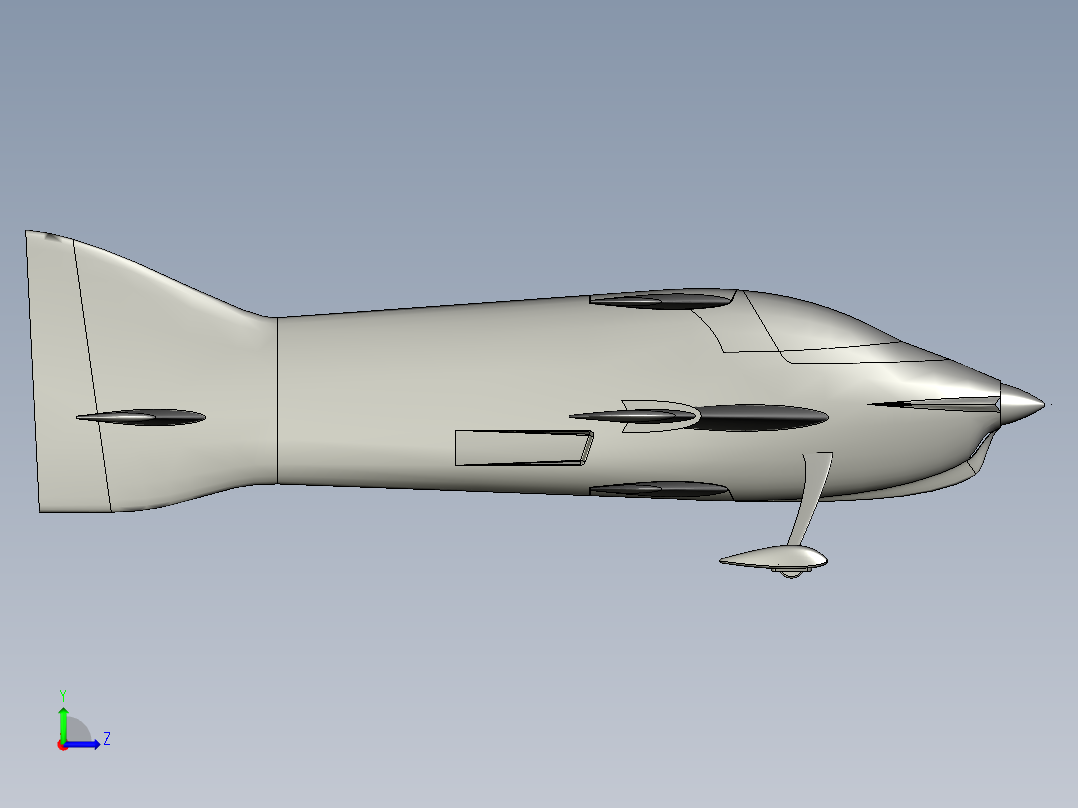 B2004132-RC F3A 单翼机左视图