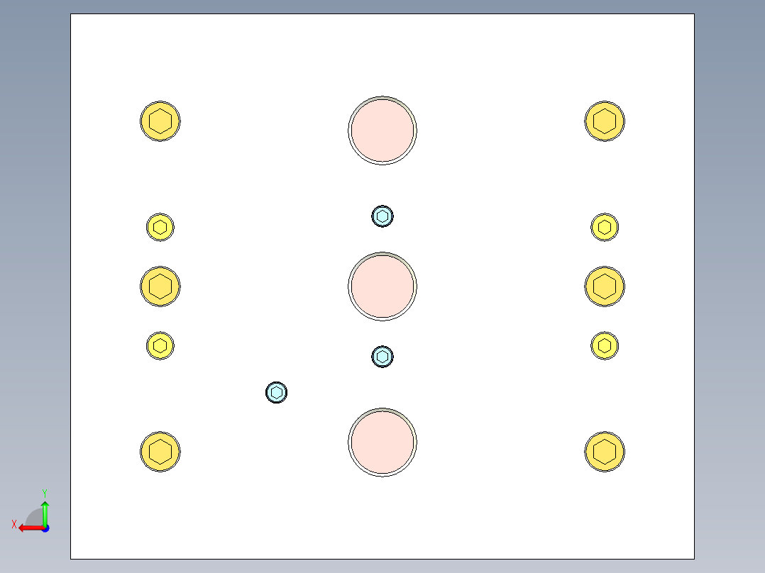 鱼缸盖（三板模）后视图
