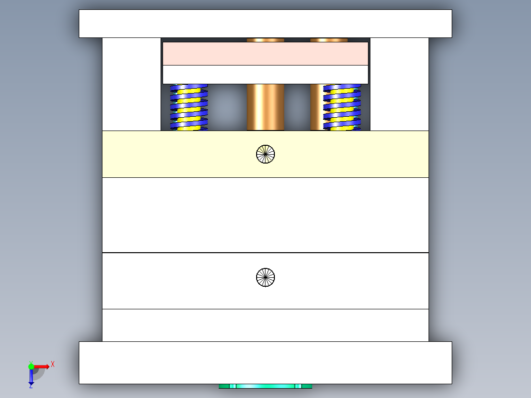 鱼缸盖（三板模）俯视图