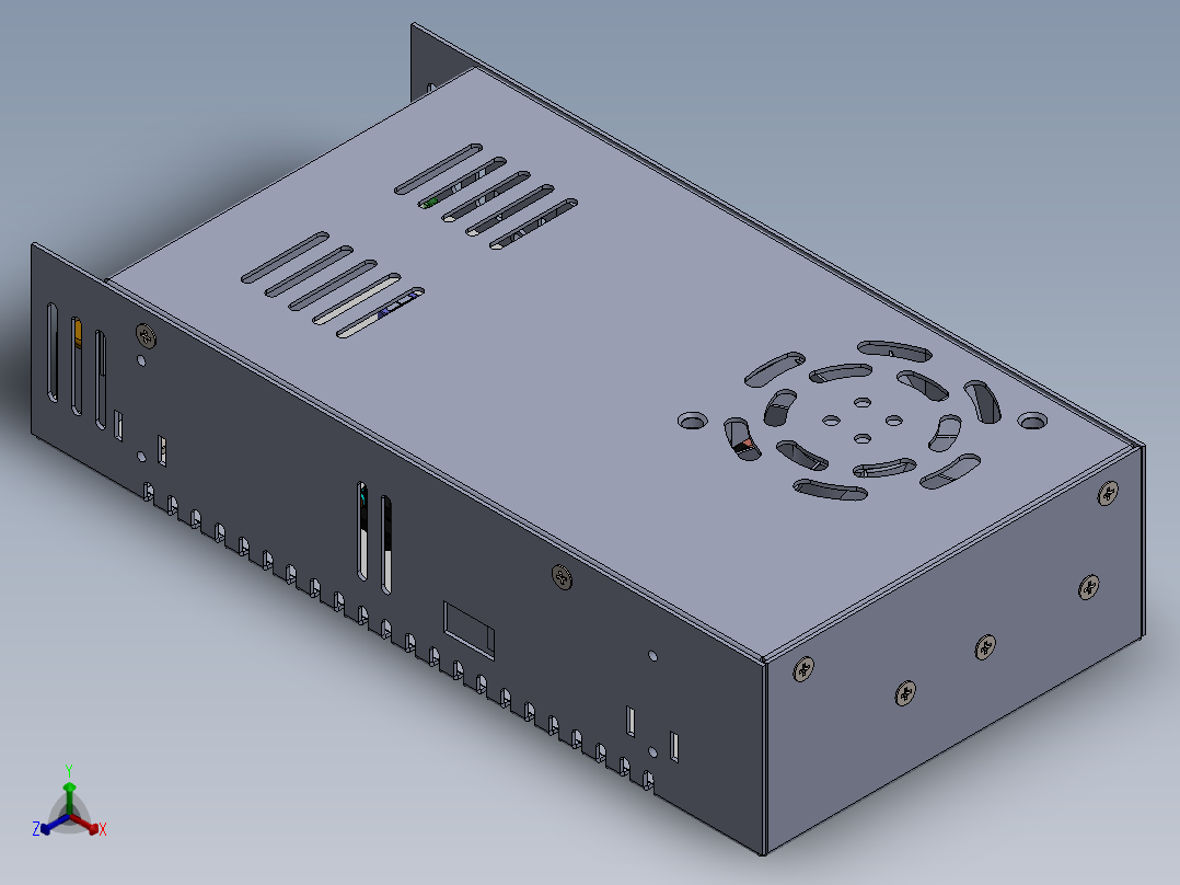 电源(13)正等轴测图
