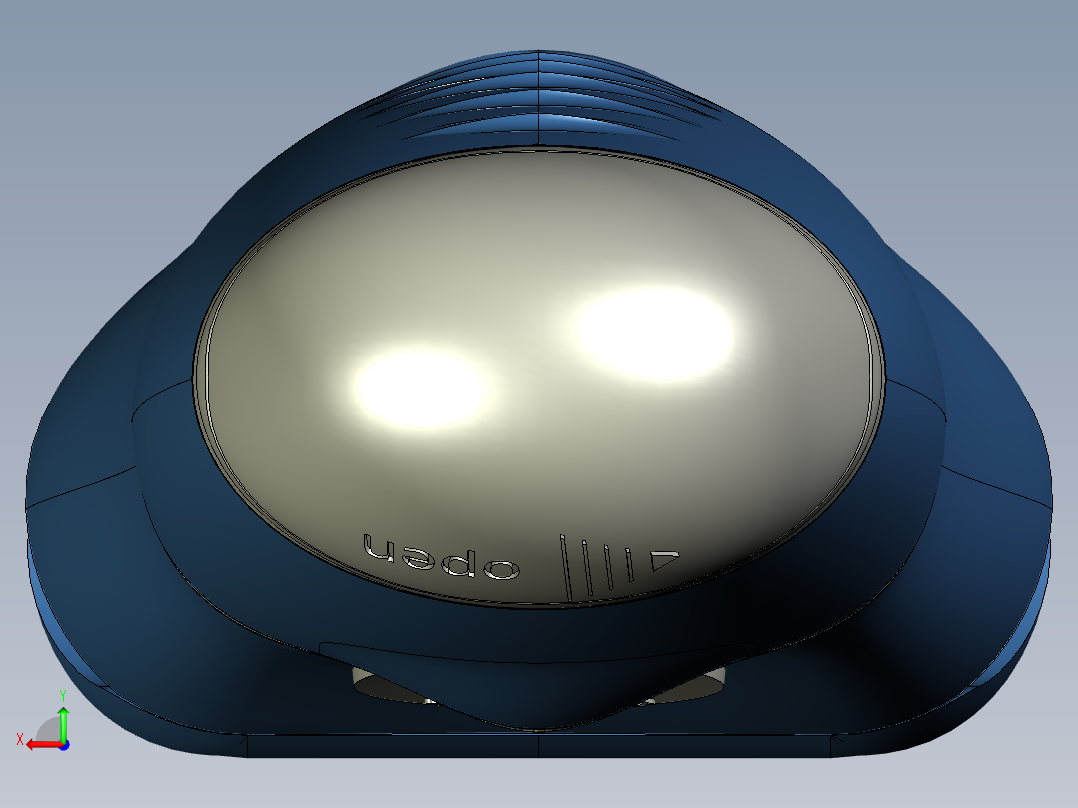 博朗电动剃须刀后视图