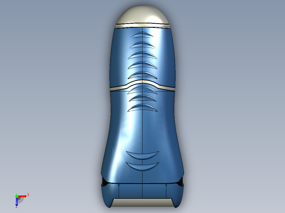 博朗电动剃须刀俯视图