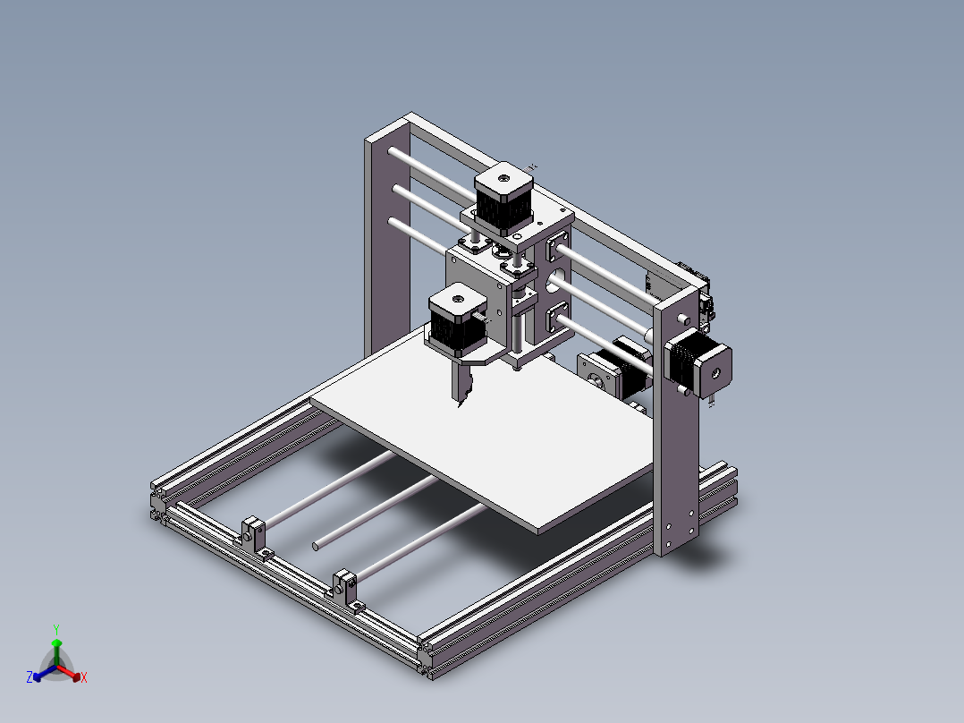 CNC 4轴正等轴测图