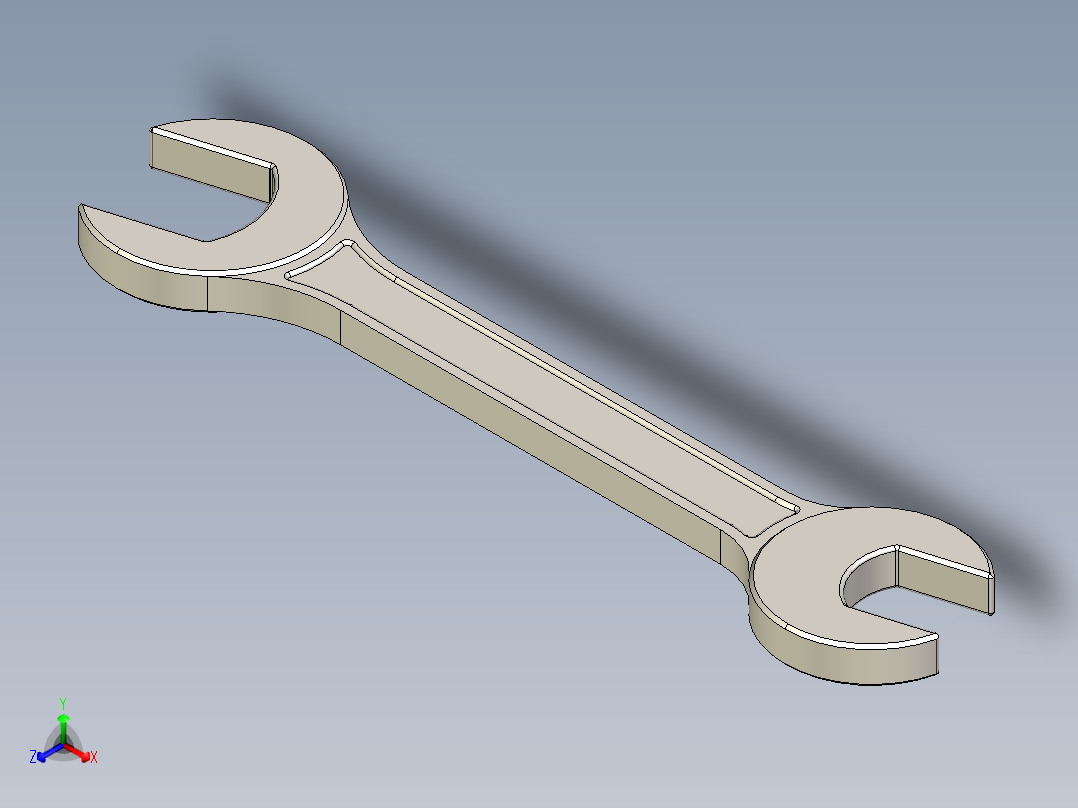 扳手、工具(50)正等轴测图