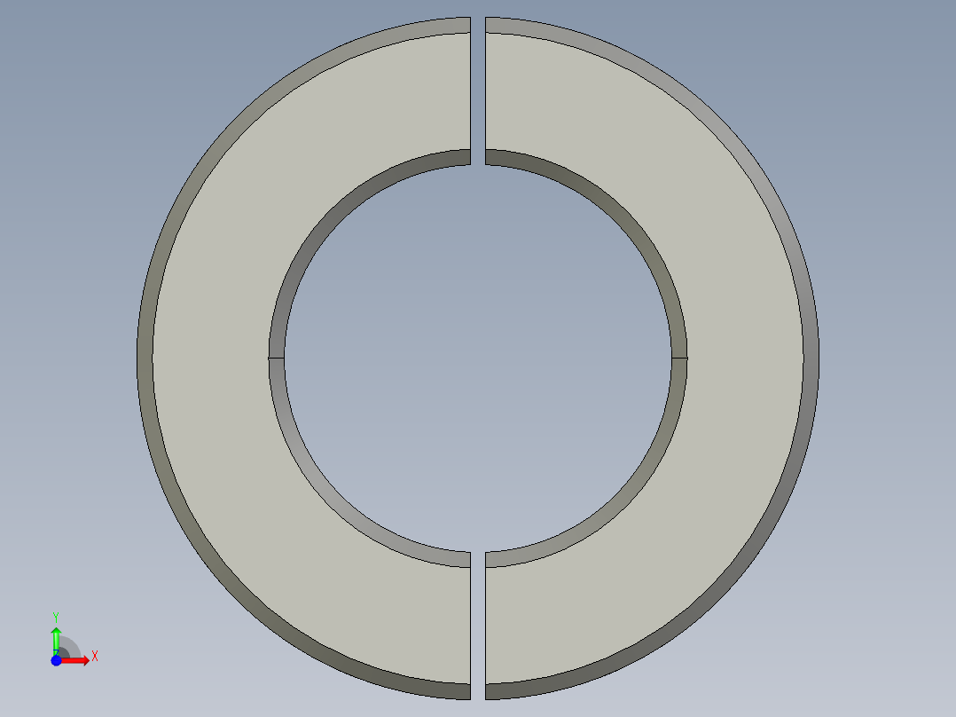 圆形固定轴套H-703前视图