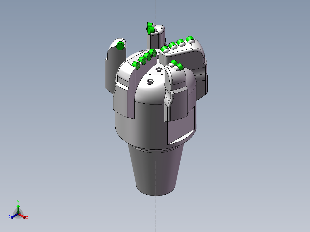 PDC钻头--1693333--50正等轴测图