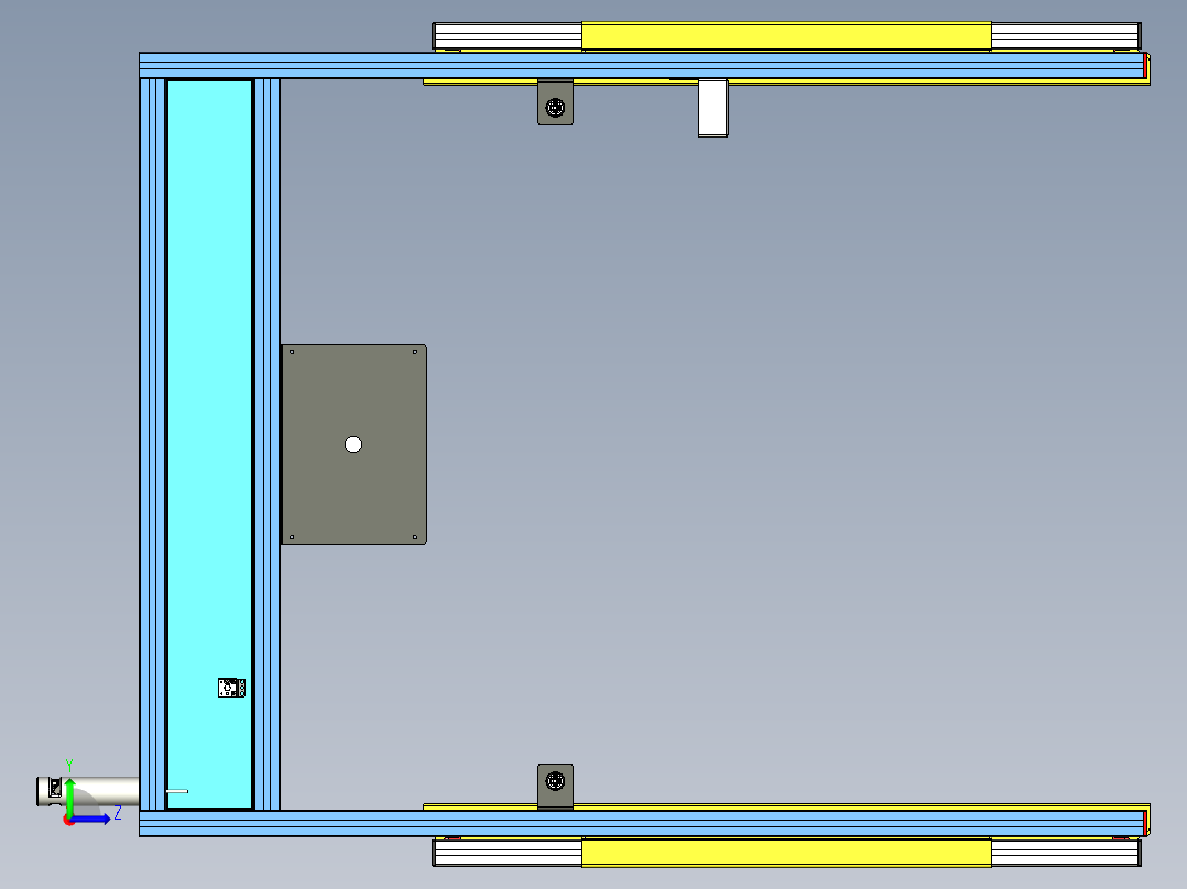 围栏设计左视图