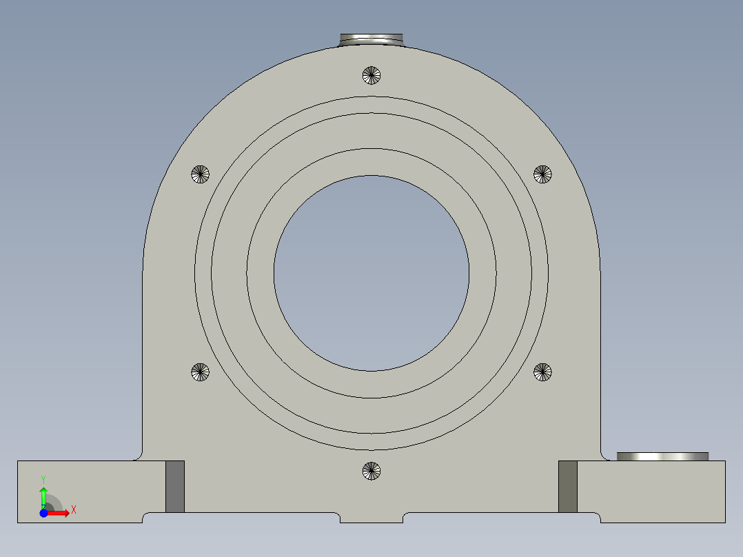 TGT10050C-4轴承座1前视图
