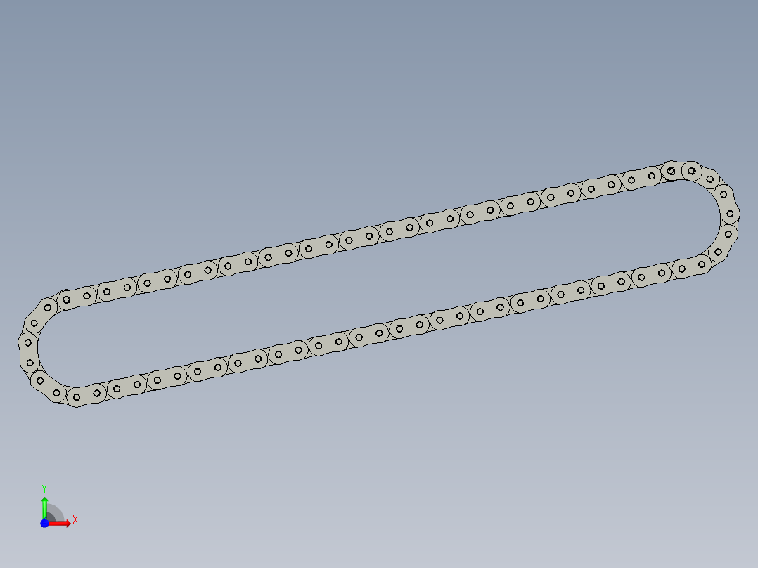 16A中心760链条前视图