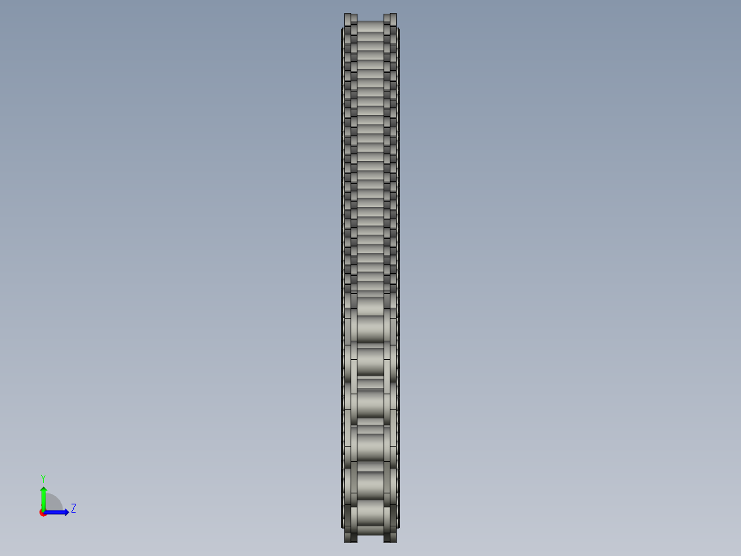 16A中心760链条左视图