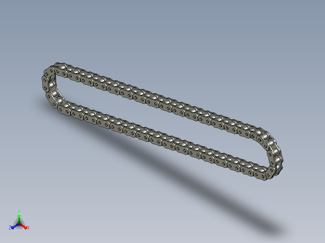 16A中心760链条正等轴测图