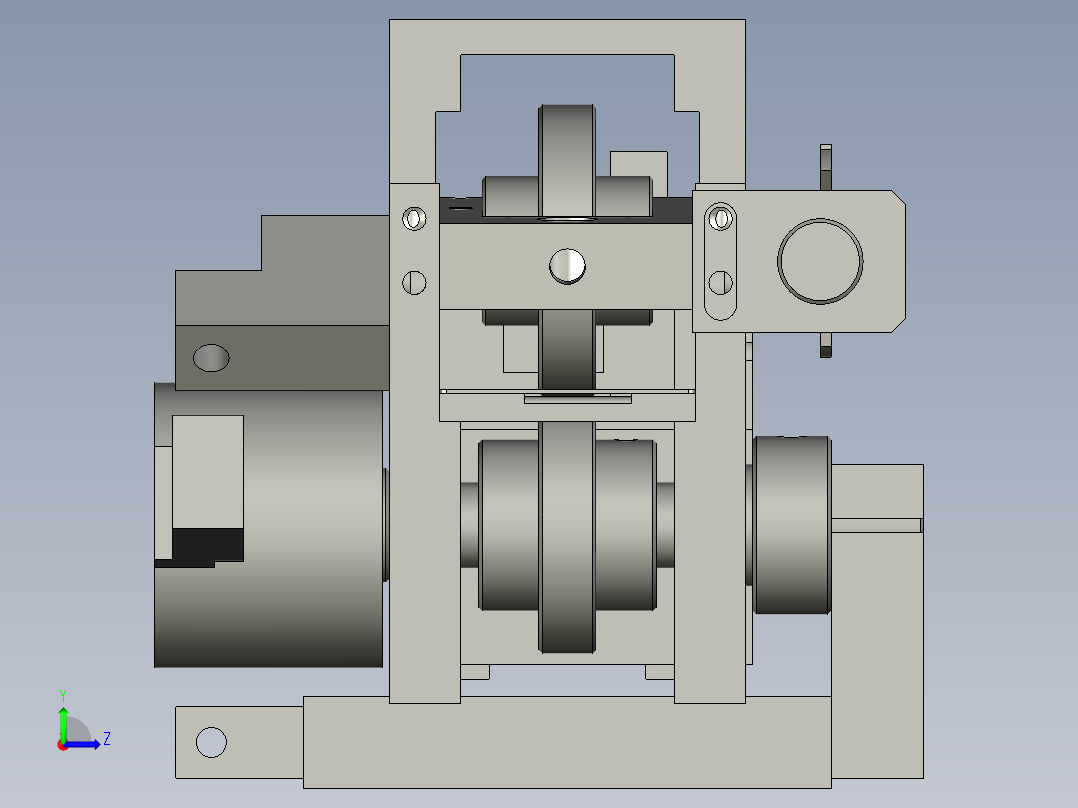 TB-05-00右送布机构左视图