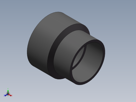 大小头-UPVC DN20-DN400正等轴测缩略图