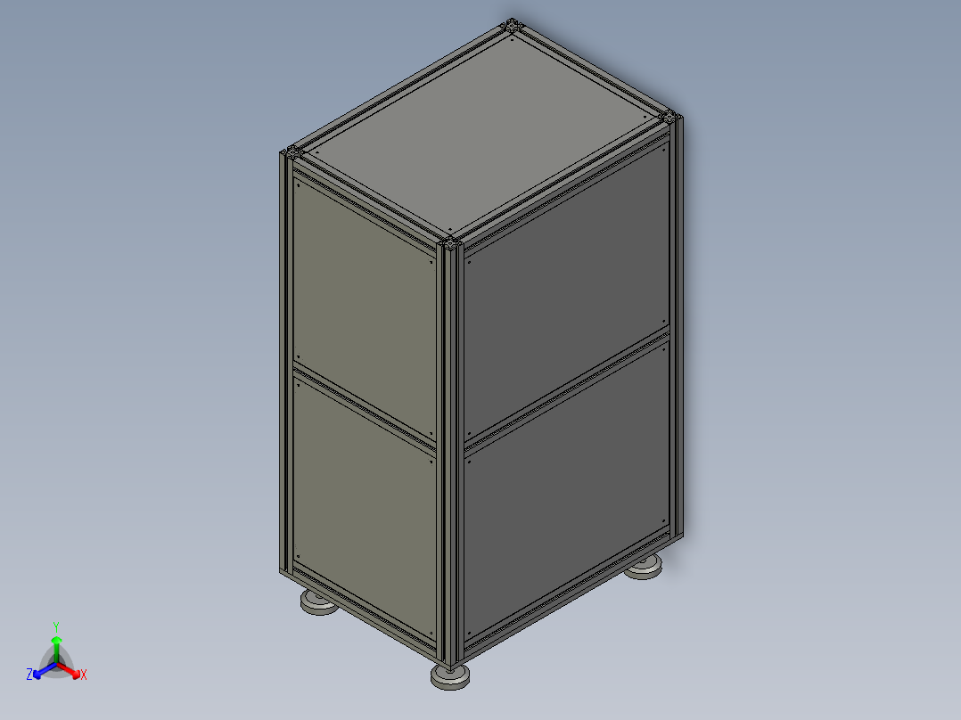 托盘运输的输送装置主视图