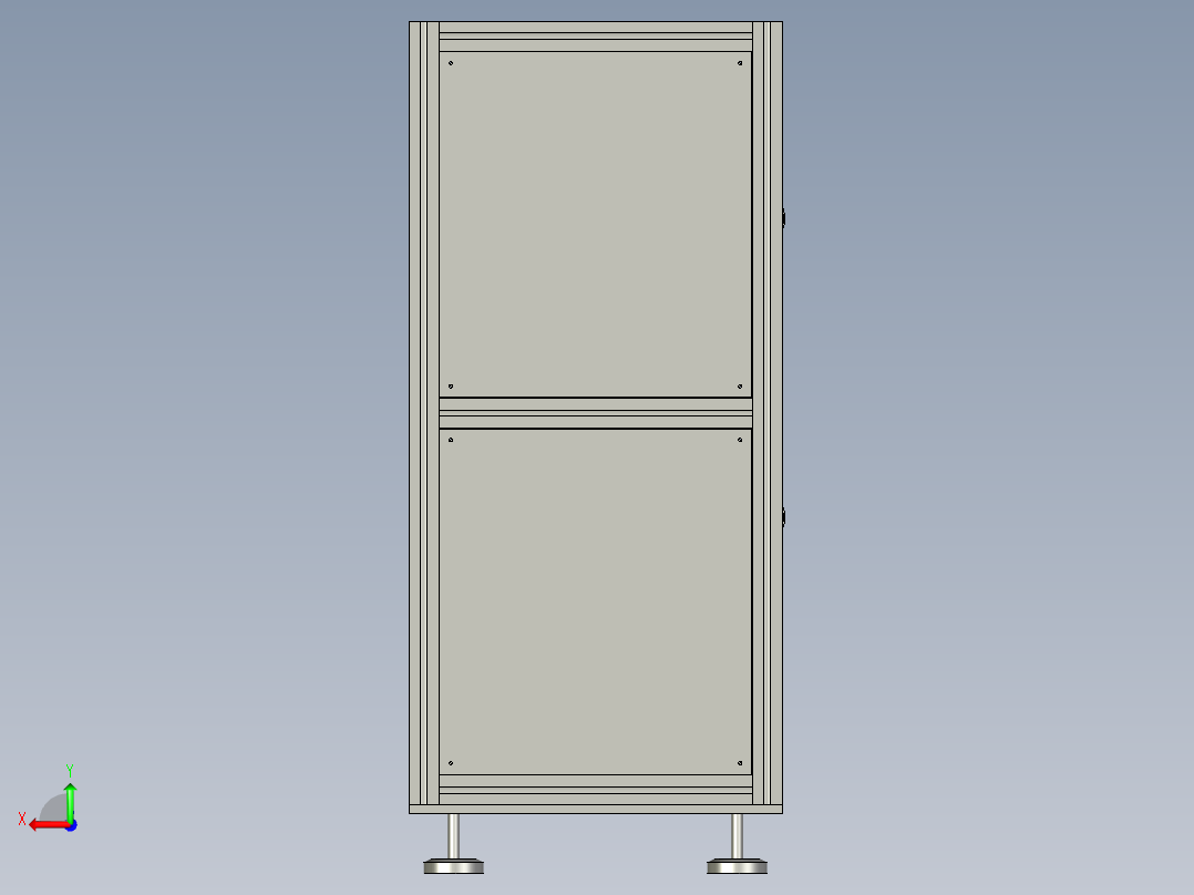 托盘运输的输送装置后视图