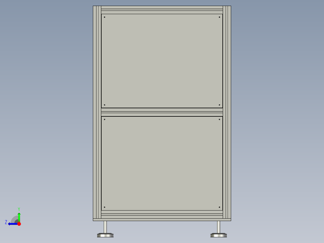 托盘运输的输送装置右视图