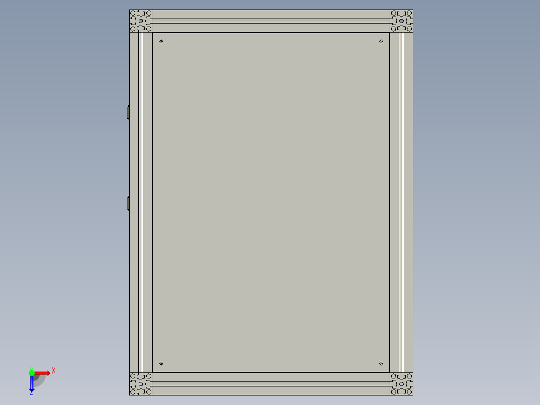 托盘运输的输送装置俯视图
