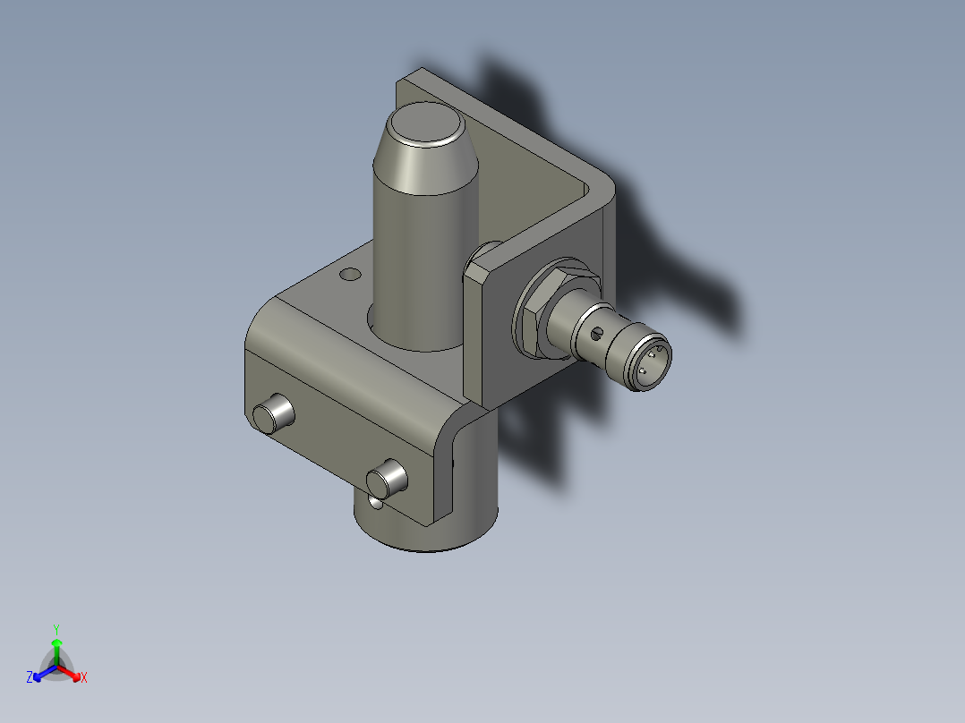 AXB23SS801300-NMT标准-防坠销支架组件主视图