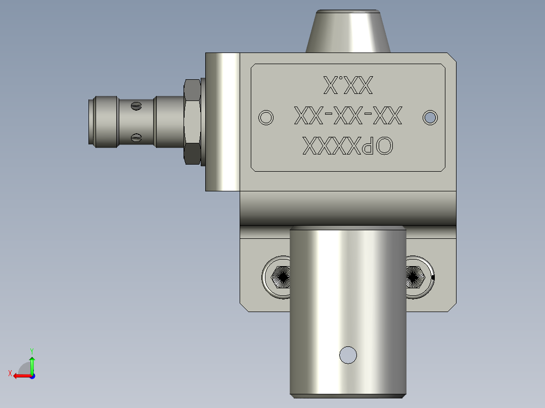 AXB23SS801300-NMT标准-防坠销支架组件后视图
