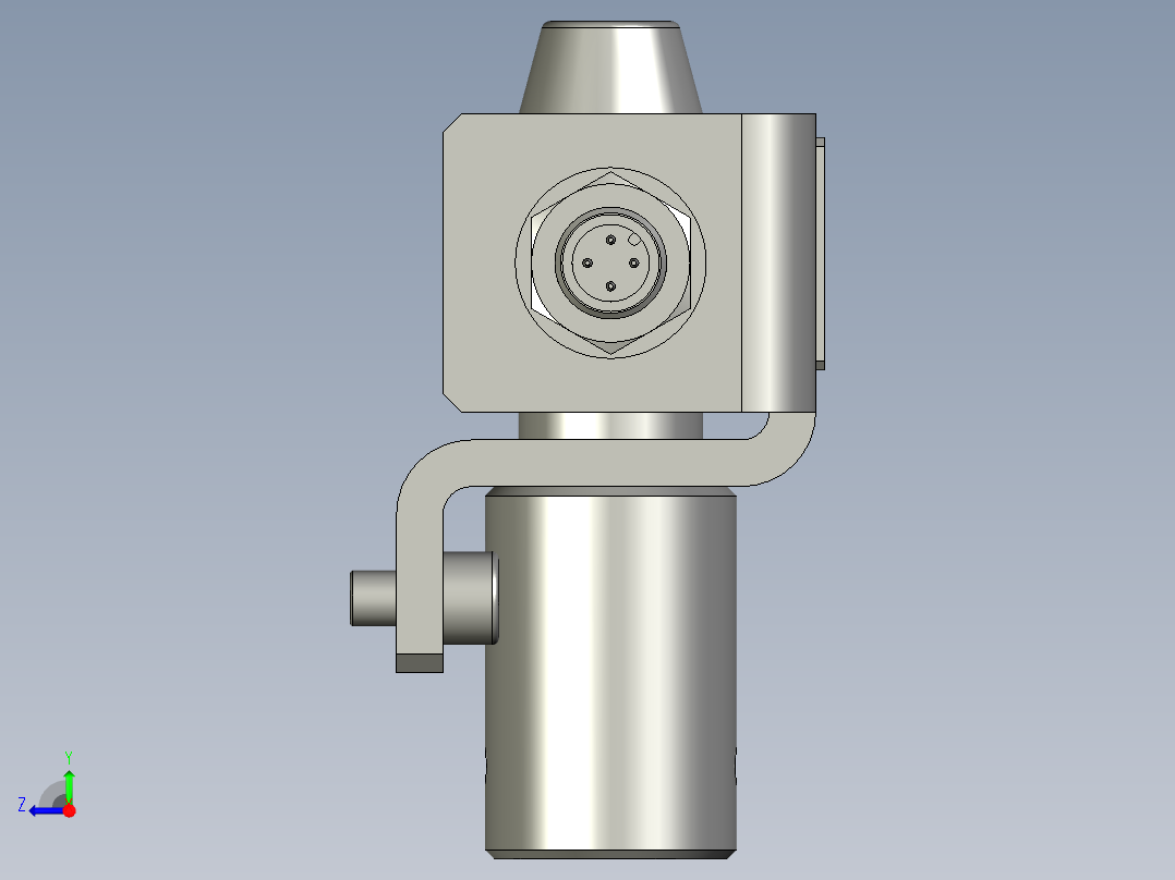 AXB23SS801300-NMT标准-防坠销支架组件右视图