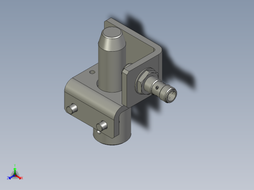 AXB23SS801300-NMT标准-防坠销支架组件正等轴测缩略图